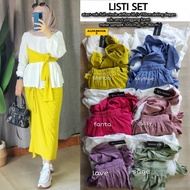 LISTI SET BY ALFASHION / CLOTHING SET LATEST CLOTHING SET CLOTHING SETWanita FASHIONABLE CLOTHING SE