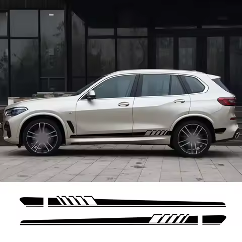 2PCS Car Side Door Stickers Car Decor Accessories For BMW X5 E70 E53 F15 X3 F25 E83 X6 F16 E71 X1 F4