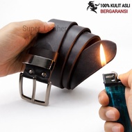 Men's Genuine Leather Belt/ Men's Leather Belt/ Genuine Leather Buckle Garut Leather Belt