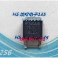 10pcs Original imported FDD6635 SMD N-channel 59A 35V TO-252 MOS field effect tube spot