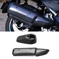 2 Piece Exhaust Pipe Decorative Cover Motorcycle Accessories Plastic for  X-MAX XMAX 250 300 400 XMAX250