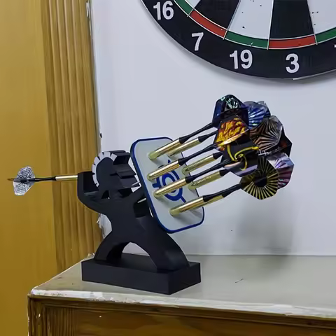 3D Printed Dart Holder Display Stand Multi-Purpose Desktop Organizer Darts Decorative Storage Rack F