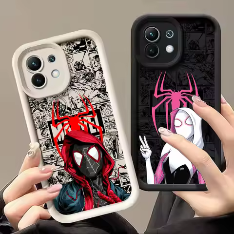 Spiderman Miles Morales Gwen Marvel Phone Case for Xiaomi Poco M7 M8 F8 F7 X6 X7 X8 Pro Max 13T 14 1