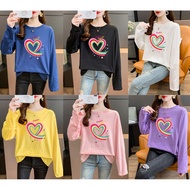 [TSHIRTWOMEN] Baju T Shirt Perempuan Lengan Panjang summer Korean Plus Size Long Sleeve T-shirt Blouse Clothes