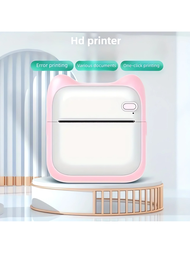 iPhone/Android 迷你照片印表機（註：選配印表機或附 10 卷自黏紙），便攜式熱感應照片印表機，適用於禮品、學習筆記、工作照片、圖片備忘