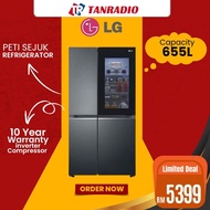 LG 655L SIDE BY SIDE FRIDGE , SMART INVERTER, METAL FRESH, WIFI, KNOCK KNOCK VIEW