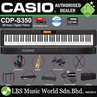 Casio CDP-S350 88 Keys Digital Piano Keyboard Portable Package Electric With Q90H Stool (CDPS350)