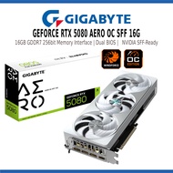 GIGABYTE GEFORCE RTX 5080 AERO OC SFF 16G GDDR7 256BIT GRAPHICS CARD VGA RGB LIGHT / DUAL BIOS - GV-