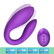 DRAIMIOR Double-head Vibrator 10 -Speed U shape Stimulate vagina clitoris For Women Masturbation Wireless