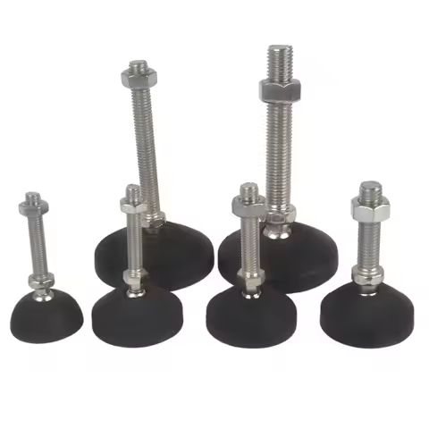 4Pcs Adjustable Furniture Glide Leveling Feet Pad Dia 40MM 50MM 80MM Nylon Base Universal Joint Thre