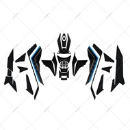 ป้ายติดรถจักรยานยนต์แบบกันรอยยางหนาสำหรับตกแต่งและปรับแต่งรถจักรยานยนต์ Shengshi 368G ป้องกันรอยขีดข