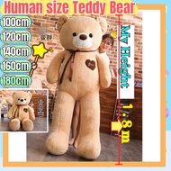 (COD )160/180cm Pink teddy bear plushie human size 6ft Bears plush Stuffed Toy 5ft  teddy bear plush