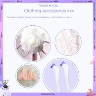 [Cons] Anime Cartoon Characters Emilia White Long Straight Wig Cosplay Party Ctr