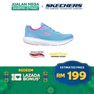 Skechers Women GOrun Pure 3 Shoes - 172034-BLU Arch Fit, Goodyear Rubber, Ultra Flight Foam, Hyper Arc Kasut Sneaker Perempuan