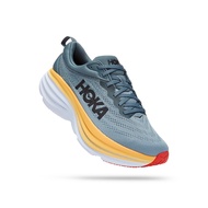 Hoka men Bondi 8 wide running shoes-Goblin blue/Mountain Spring
