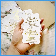 6pcs foil print gift tag birthday wedding Christmas special occasion