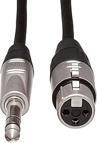 Hosa HXS-030 Pro Balanced Interconnect, REAN XLR3F to 1/4 in TRS, 30 ft