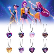 Versatile Heart Pendant Necklace Korean Pop Anime Necklace Korean Pop Hunters Anime Necklace Cute He