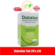 EXP06/25 DULCOLAX BISACODYL 5MG (20 Tablets / Strip) (Constipation / Sembelit Relief)