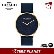 Coach New York Black Dial And Leather Strap Women Watch 14504078