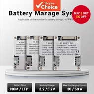 Heltec lifepo4 bms 24v 6s bms 7s8s 10S li ion balanced 18650 30A 50A 60A 80A lithium battery protetc