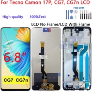 For Tecno Camon 17P, CG7, CG7n LCD Display Touch Screen Digitizer Glass Assembly Repair Parts
