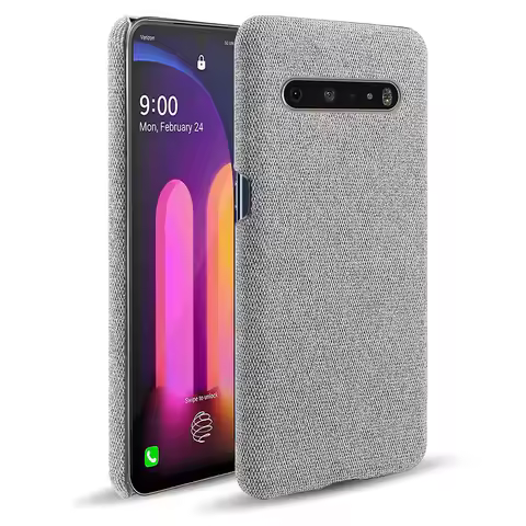 Cloth Cases For LG V60 ThinQ 5G Case Slim Retro Cloth Hard Phone Cover For LG V60 ThinQ 5G LM-V600 6