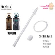 3800ml Relax Tritan Water Bottle With Straw D7438 Sunbear / Orangutan