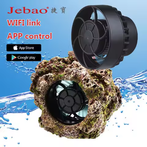Jebao 2023 New ALW SLW MLW Wave Pump Aquarium Water Pump Filter 12V 24V 7.5W 10W 20W 30W Fish Tank U