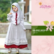 Labella baby gamis / Labella children's gamis Wollycrepe crepe/ in grey or grey