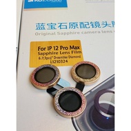 KUZOOM set of 3 camera protection stickers for Iphone 13 pro max/13/13 pro/13 mini/12/12 Pro/12 Pro 