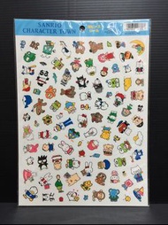 Sanrio Hello Kitty Cheery Chums Cinnamoroll 玉桂狗 PataPataPeppy 貓頭鷹等等等等1995年 98個角色團聚大貼紙