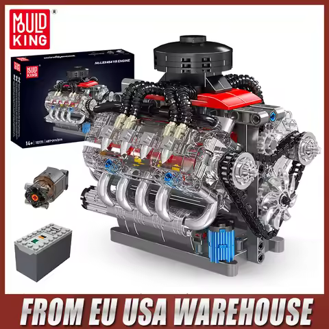 Mould King 10171 Technical Car Building Block Motorized LSX454 V8 Engine Brick Toys Assembly Car Mod