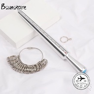 BSUNSTORE Finger Ring Sizer Metal Measure Stick Professional Ring Sizer Tool