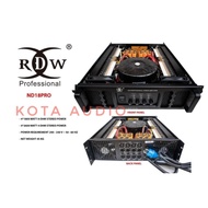 Power Amplifier RDW ND18PRO/ND 18PRO/ ND 18 PRO 4Ch 1800 Watt Original