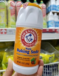 Arm & Hammer 樽裝梳打粉Baking Soda 340g🇹🇭泰國代購      ✅Resealable樽口，方便使用及儲存✅可用於清洗蔬菜及煮食用途✅純梳打粉，可放心使用$55樽/ $99