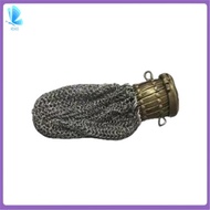 Handmade 1920S English Coin Purse Victorian Silver Twist Lid Gate Mesh Purse Victorian Sterling Silv