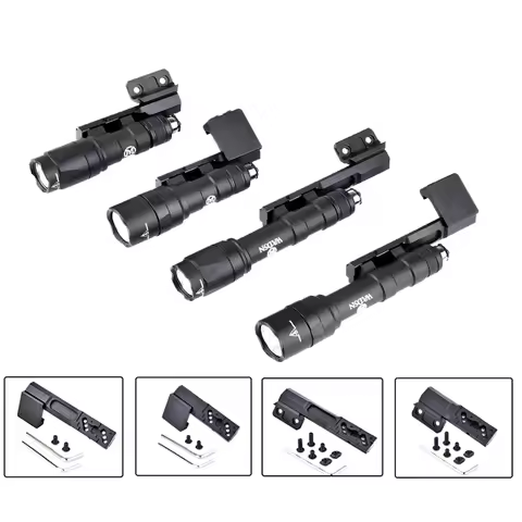 Tactical M300A M300C M300W M600C M600B Thrust tail Flashlight Sets Extension stand Suitable For M-LO