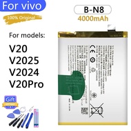 แบตเตอรี่ B-N8 เดิมสำหรับ VIVO V20 V2025 V20Pro V2024/ b-n8 ความจุแบตเตอรี่ 4000mAh+ชุดไขควงถอด&กาวแ