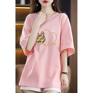 Plus Size Women's 100% Cotton Summer T-Shirt - Comfort Fit & Versatile | KF6G