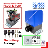 DC MAX KIT 600  FULL SET WITHOUT GEAR RACK  Sliding Motor Auto Gate System