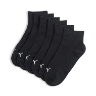 [39-42/Black] Unisex Quarter Socks (3-Pack) in Black, Size 39-42 by PUMA