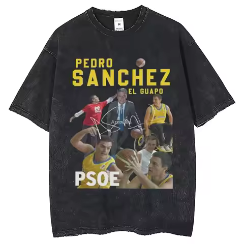 Pedro Sanchez Vintage Washed cotton t-shirt teen Classic Pop Culture kawaii korean clothes shirt Gru