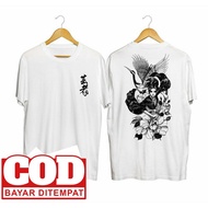 Samurai geisha Stork white distro T-Shirt KC01