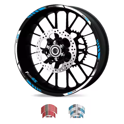 Motorcycle Accessories Reflective Wheel Sticker Hub Decals Rim Stripe Tape Kit For BMW F800GS Advent