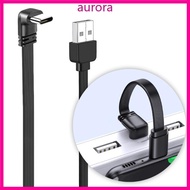 Auro USB C Cable Right Angle USB A to Type C Fast Charger Cable for Car Recorder