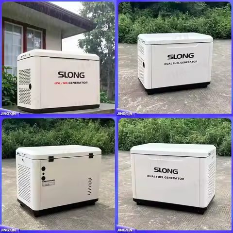 for Sloan 5kw 6kw 7kw 8kw 10kw 12kw 15kw Silent Dual Fuel Generator LPG Natural Gas Portable Power S
