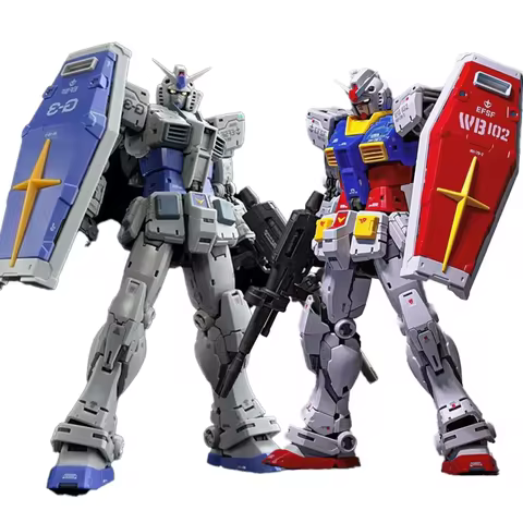 Figures New RG 1/144 RX-78-2 2.0 Yuanzu G3 Action Figures Mech Assembly Model Kit Desktop Ornament P