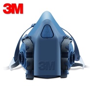 3M Half Face Mask Double Filter Type Model 7501 7502 7503 Medium Size Silicone