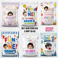 ❤ Siap 2 Hari ❤ FUN TO BE ONE CHIP BAG/1ST BIRTHDAY GOODIES BAG/AQIQAH GIFT BAG/1ST BIRTHDAY GIFT BA